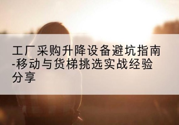 呼玛移动式升降机怎么选-工厂采购升降设备避坑指南-移动与货梯挑选实战经验分享