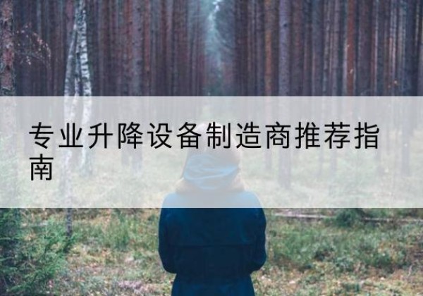 呼玛电动剪叉升降平台厂家-专业升降设备制造商推荐指南